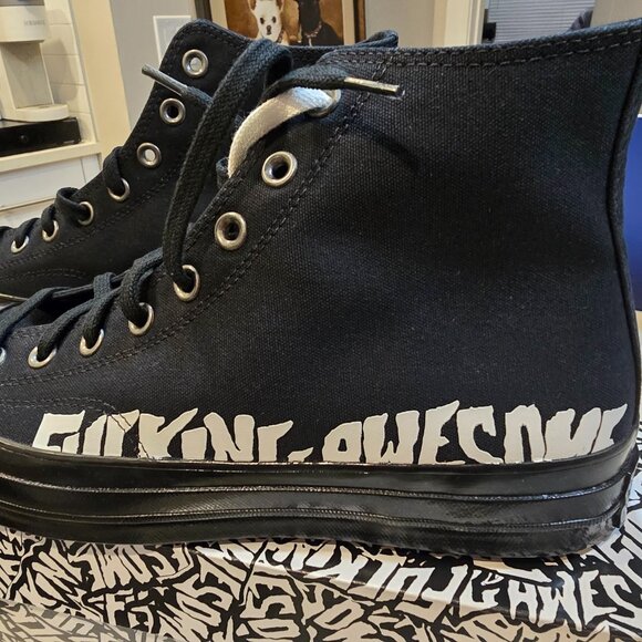 CONVERSE Chuck Taylor FUCKINGAWESOME F*cking Aweome Hi Top 2025 Mens Sz 10 Shoes - Picture 1 of 16